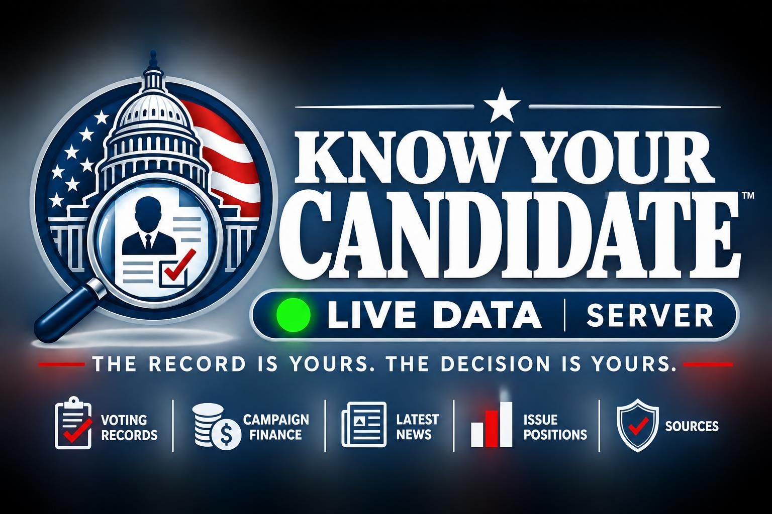 Know Your Candidate - The record is yours. The decision is yours.
